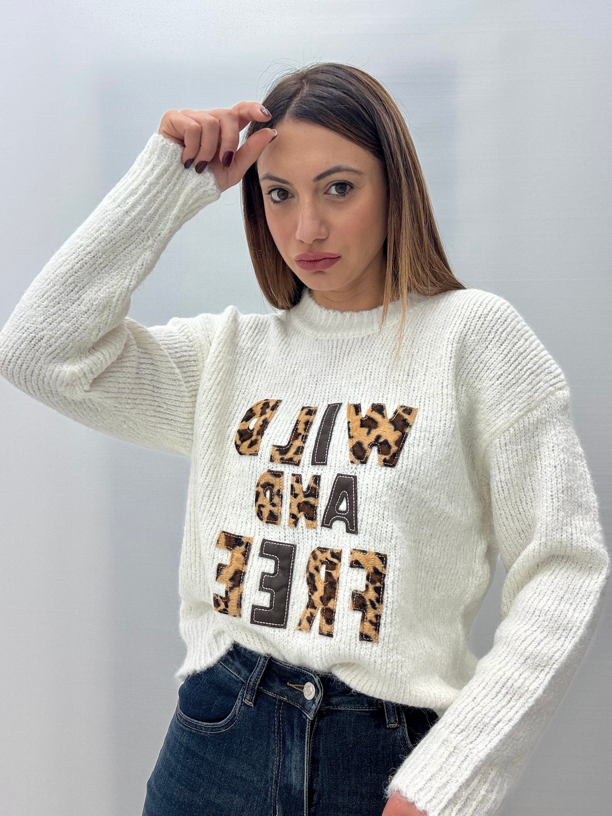 Maglione Wild Bianco